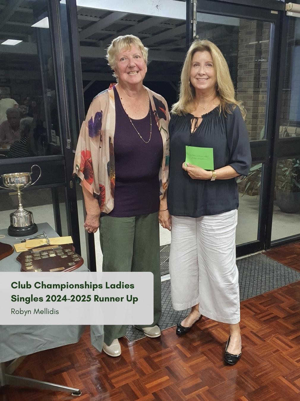 Ladies Singles Runner Up