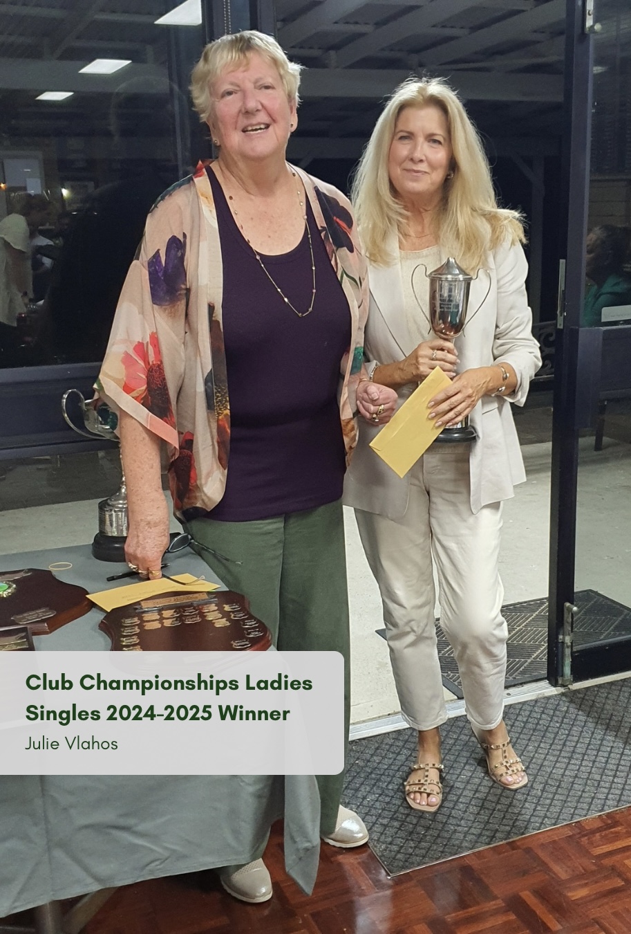 Ladies Singles Winner