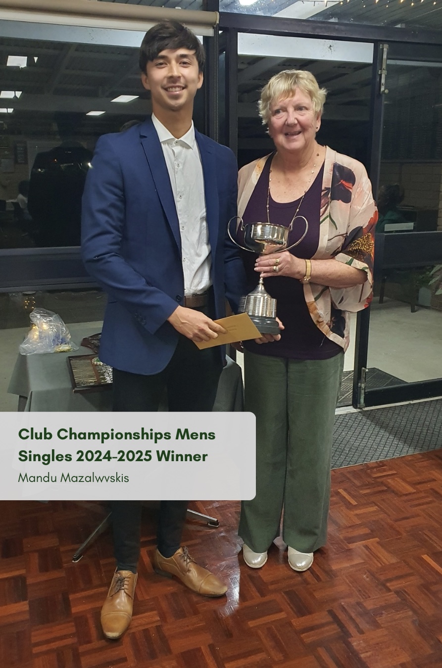 Mens Singles Winner