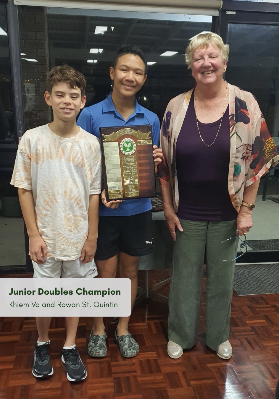 Junior Doubles Champions