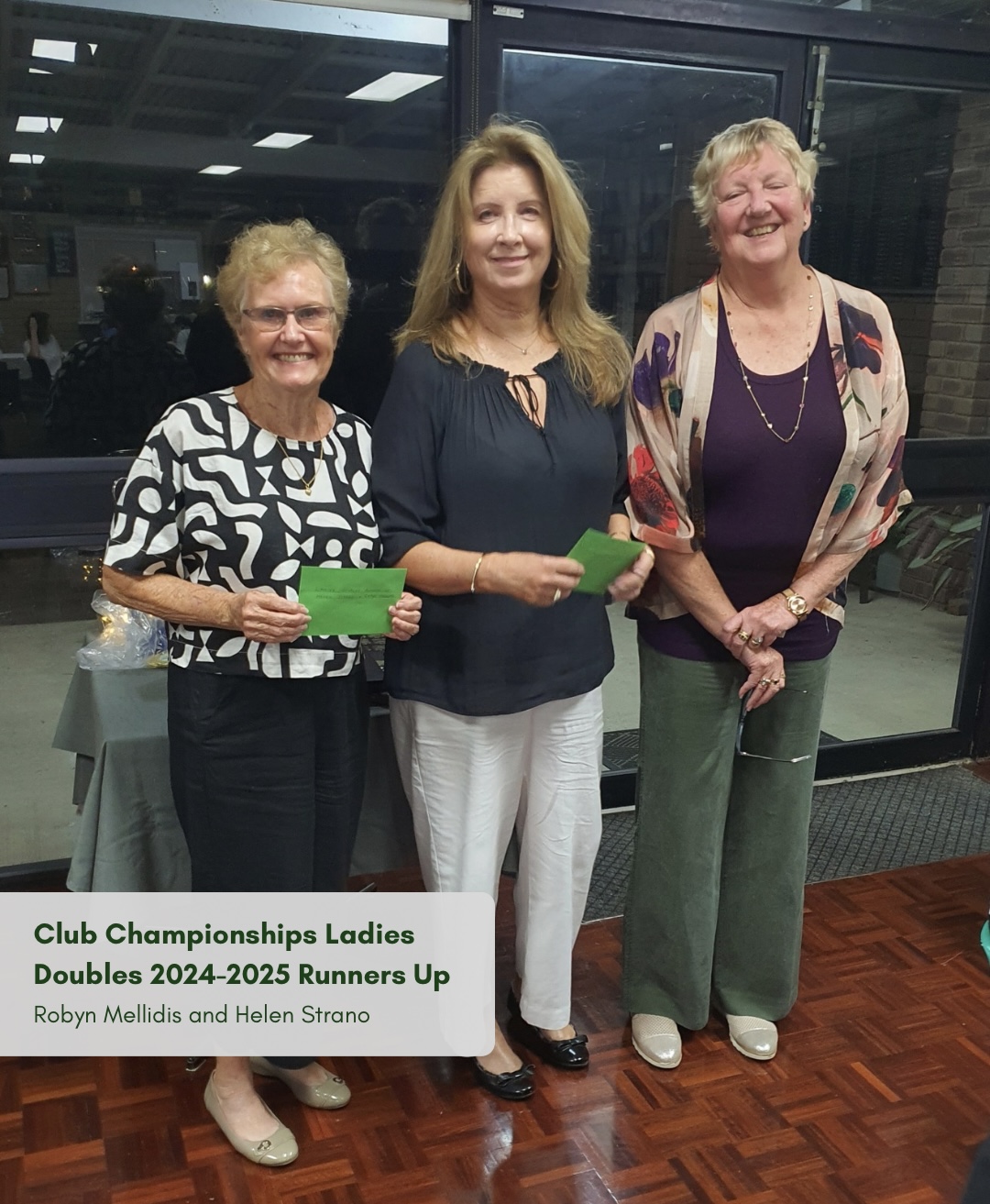 Ladies Doubles Runner Up